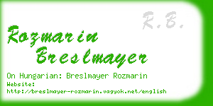 rozmarin breslmayer business card